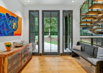 Living Stone Design+Build The Modern Farmhouse Glass Door