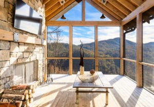 Living Stone Design+Build The Miller Residence Screen Porch View