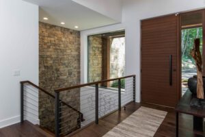 Interior Staircase at The Campbell Residence, Showcasing Architectural Beauty and Elegance