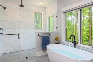 Large master bath