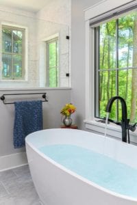 Large modern bathtub