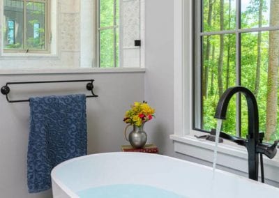 Large modern bathtub