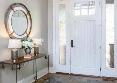 Vanity in foyer