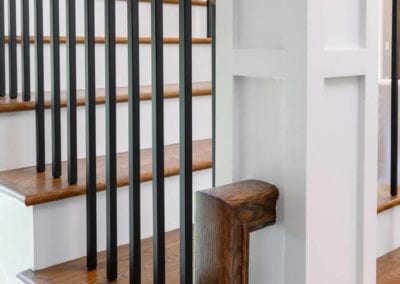 Iron staircase railing