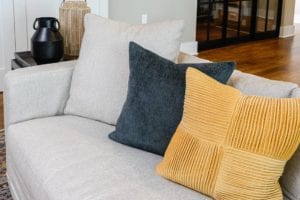 Couch and pillow selections