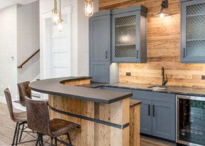 Living Stone Design+Build Bronder Bar Lighting