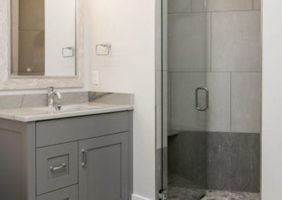Living Stone Design+Build Bronder Walk In Shower