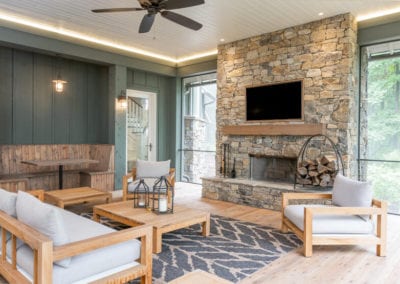 Living Stone Design+Build Bronder Screen Porch Furniture