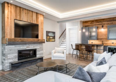 Living Stone Design+Build Bronder Living Room & Bar