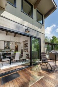 Living Stone Design+Build Cooper Deck Pocket Doors