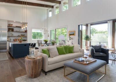 Living Stone Design+Build Cooper Living Area Wide View