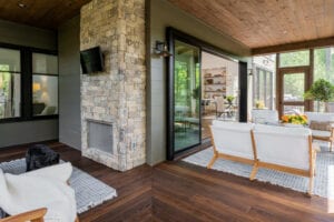 Living Stone Design+Build Cooper Screen Porch Furniture