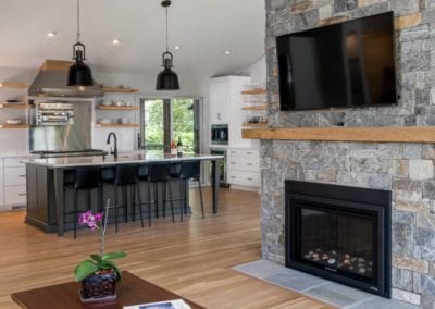 Living Stone Design+Build Maggart Residence Indoor Fireplace
