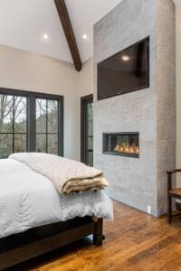 Living Stone Design+Build Park Bedroom Fireplace