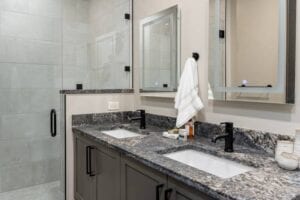 Living Stone Design+Build Park Bathroom Sinks