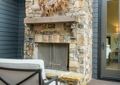 Living Stone Design+Build Park Porch Fireplace