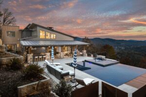 Custom home with pool and view in Asheville nc