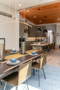 Living Stone Design+Build Contemporary Kitchen and Dining