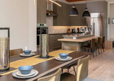 Living Stone Design+Build Contemporary Kitchen and Dining