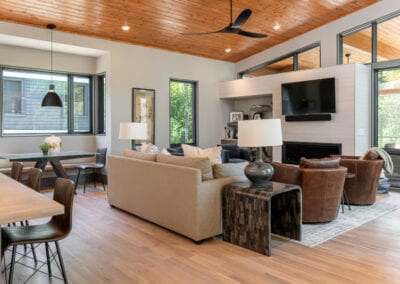 Living Stone Design+Build The Ramble Living Room Side View