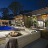The Watkins Residence backyard poolside