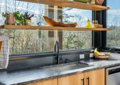 Living Stone Design+Build Amato Kitchen Shelves