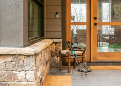 Living Stone Design+Build Hawks Nest Front Door Decor