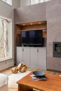 Living Stone Design+Build Hawks Nest Living Room TV