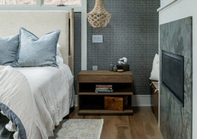 Living Stone Design+Build Hawks Nest Bedroom Fireplace
