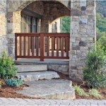 Exterior stone porch, The Settings of Black Mountain