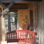 Exterior stone porch, The Settings of Black Mountain