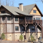Exterior stone porch, The Settings of Black Mountain