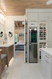 Remodeled master closet and bedroom in energy-efficient luxury home near Asheville, North Carolina - 2023 Parade of Homes feature.