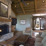 exterior stone fireplace
