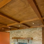 stone fireplace