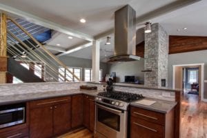 Living Stone Design+Build Modern Semi-Custom Home Stove