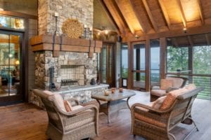 Living Stone Design+Build Lehman Residence Porch Furniture