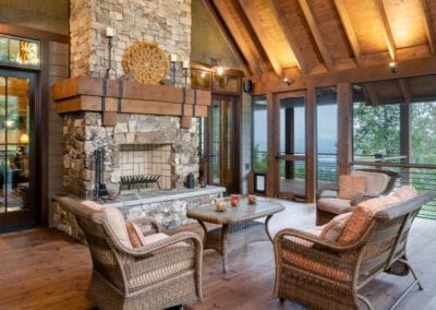 Living Stone Design+Build Lehman Residence Porch Furniture