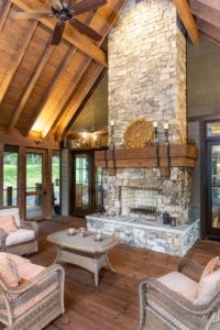 Living Stone Design+Build Lehman Residence Screen Porch Interior
