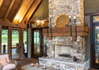 Living Stone Design+Build Lehman Residence Screen Porch Interior