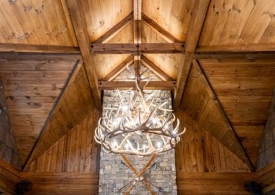 Living Stone Design+Build Lehman Residence Chandelier Shot