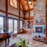 North Asheville Timberpeg living room
