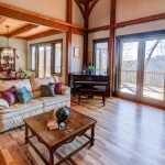 North Asheville Timberpeg living room