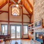 North Asheville Timberpeg living room