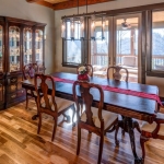 North Asheville Timberpeg dining room