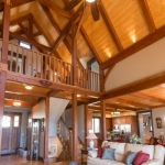 North Asheville Timberpeg living room