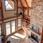 North Asheville Timberpeg living room
