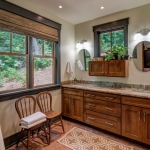 Black Mountain Transitional Craftsman bathroom