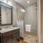 Black Mountain Transitional Craftsman bathroom