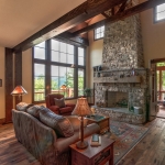 Black mountain craftsman living room